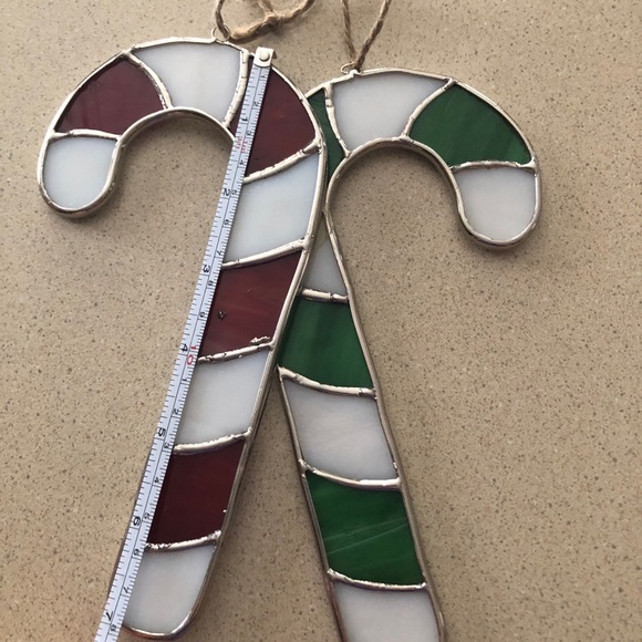 🤶🏼Glass Candy Canes Decorations 🎅 - Picture 4 of 4